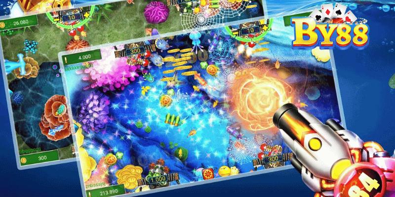 Bắn Cá By88: Chinh Phục Đại Dương Huyền Bí Đồ hoạ game đẹp, hiệu ứng sinh động