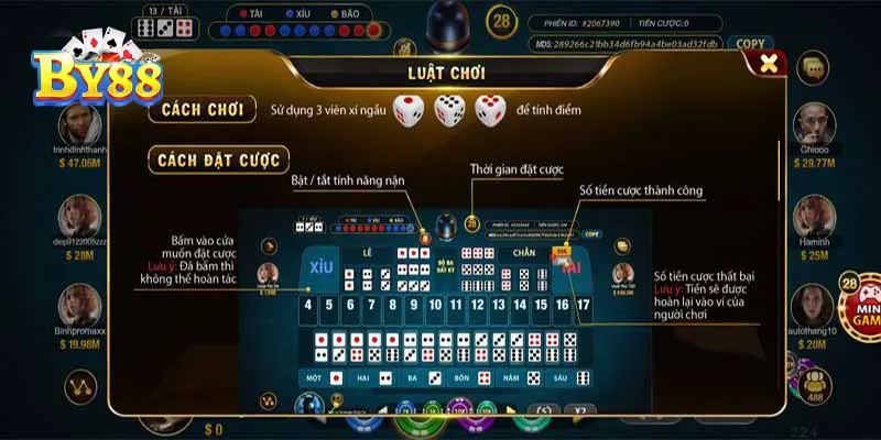 Sicbo Tài Xỉu Sảnh Rồng Tại By88 – Trải Nghiệm Cá Cược Đẹp Mắt Kinh Nghiệm Chơi Sicbo Tài Xỉu Hiệu Quả Tại By88